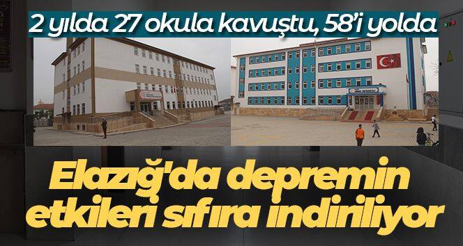 Elazığ'da depremin etkileri sıfıra indiriliyor