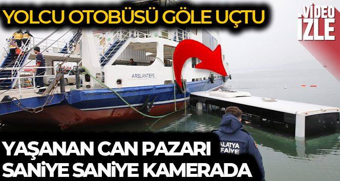 Göle uçan yolcu otobüsünde can pazarı