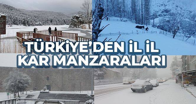 Türkiye beyaza büründü! İşte il il kar manzaraları...