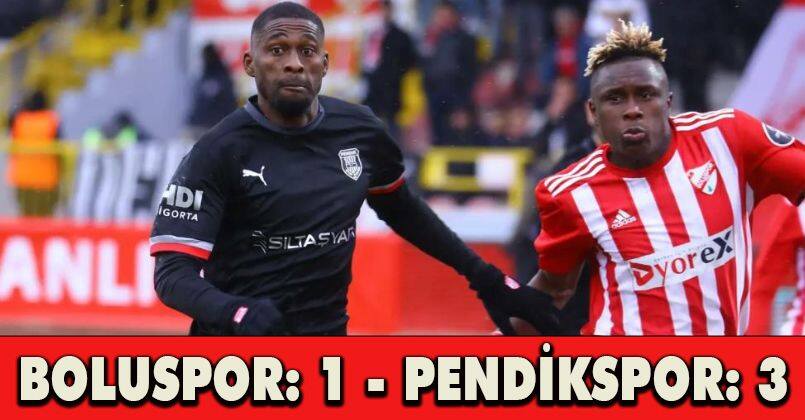 Boluspor: 1 - Pendikspor: 3