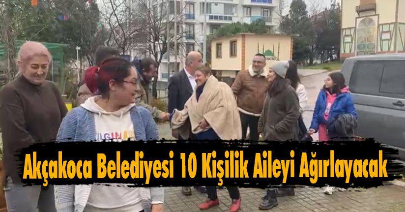 Akçakoca Belediyesi 10 Kişilik Aileyi Ağırlayacak