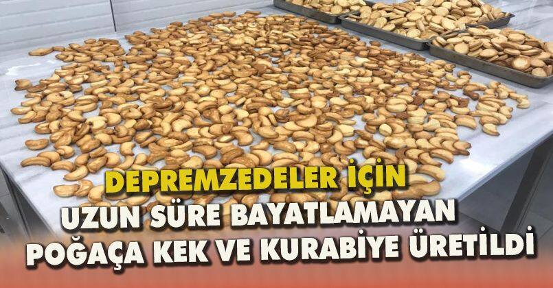 Uzun süre bayatlamayan poğaça, kek ve kurabiye üretildi