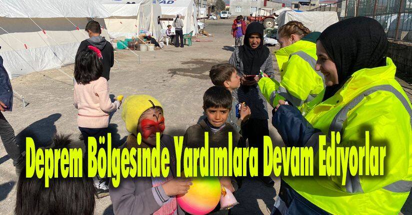 Deprem Bölgesinden Yardımlara Devam Ediyorlar