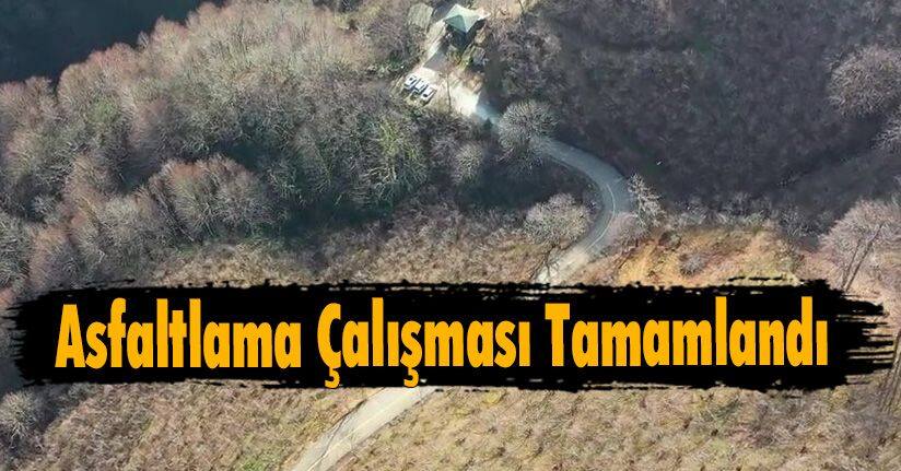 Asfaltlama Çalışması Tamamlandı