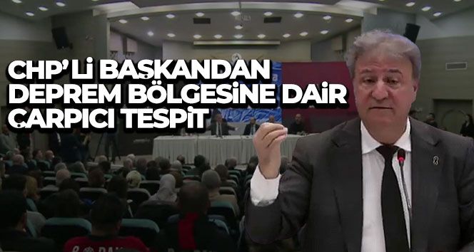 CHP'li Başkan İduğ'dan deprem sonrası muhalefetin eleştirilerine tepki