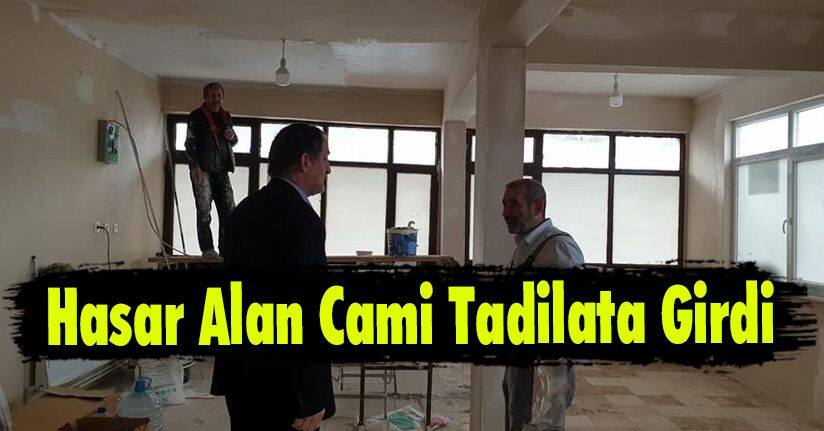 Hasar Alan Cami Tadilata Girdi