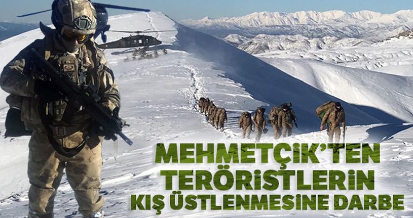 Mehmetçik teröristlerin kış üstlenmesine darbe vurdu