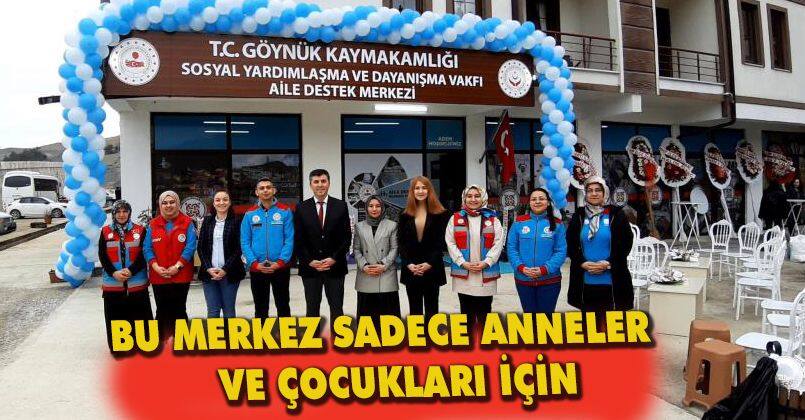 Bu merkez sadece anneler ve çocukları için