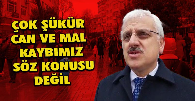 Bolu Valisi Erkan Kılıç: “Çok şükür can ve mal kaybımız söz konusu değil”