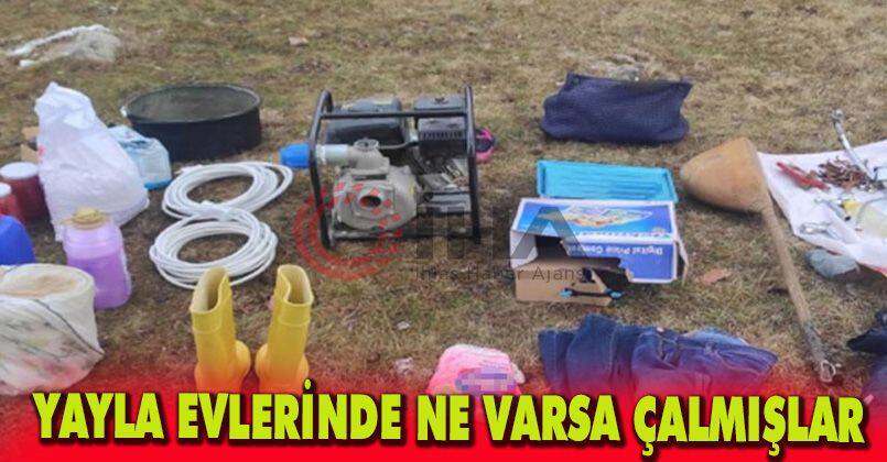 Yayla evlerinde ne varsa çalmışlar