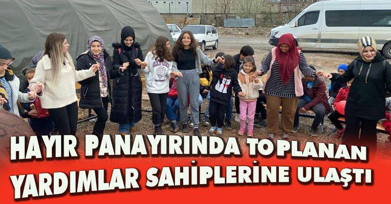 Hayır panayırında toplanan yardımlar sahiplerine ulaştı