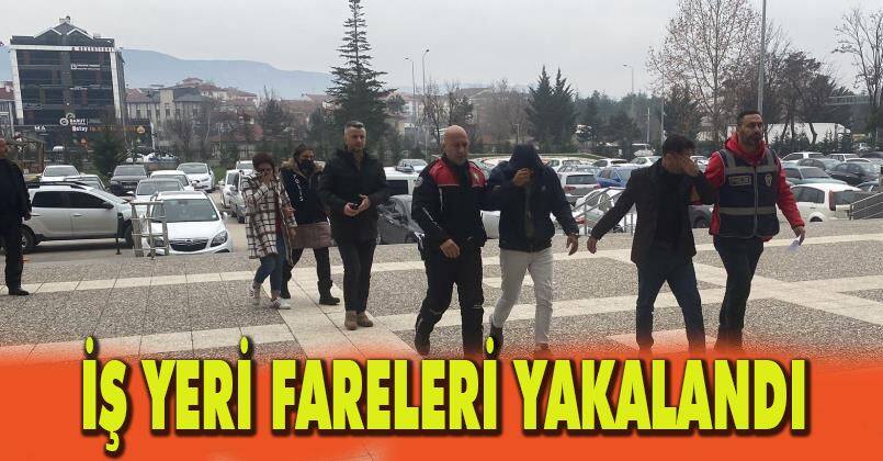 İş yerinin kasasından 500 bin lira çalan hırsızlar yakayı ele verdi