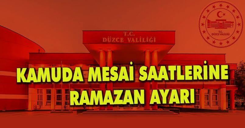 Kamuda mesai saatlerine Ramazan ayarı