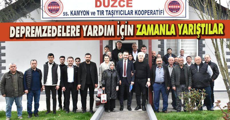 Depremzedelere Yardım İçin Zamanla Yarıştılar