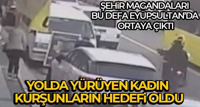 Eyüpsultan'da bir kadın motosikletli şahısların açtığı ateş sonucu yaralandı