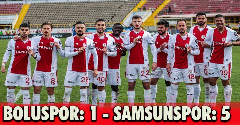 Boluspor: 1 - Samsunspor: 5