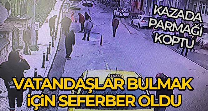 Kazada kopan serçe parmağı saatlerce aradılar: O anlar kamerada