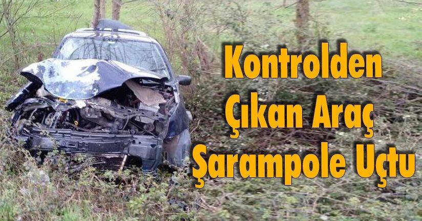 Şarampole Uçtu, 1 Kişi Yaralandı