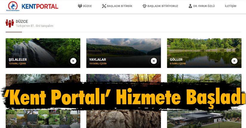 ‘Kent Portalı’ Hizmete Başladı