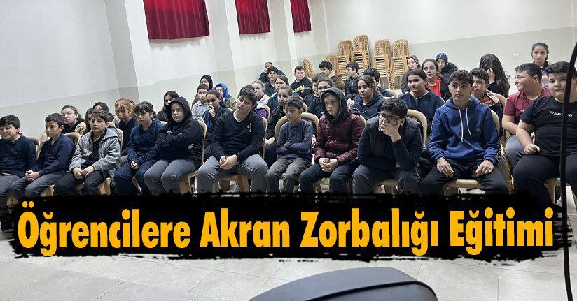 Öğrencilere Akran Zorbalığı Eğitimi
