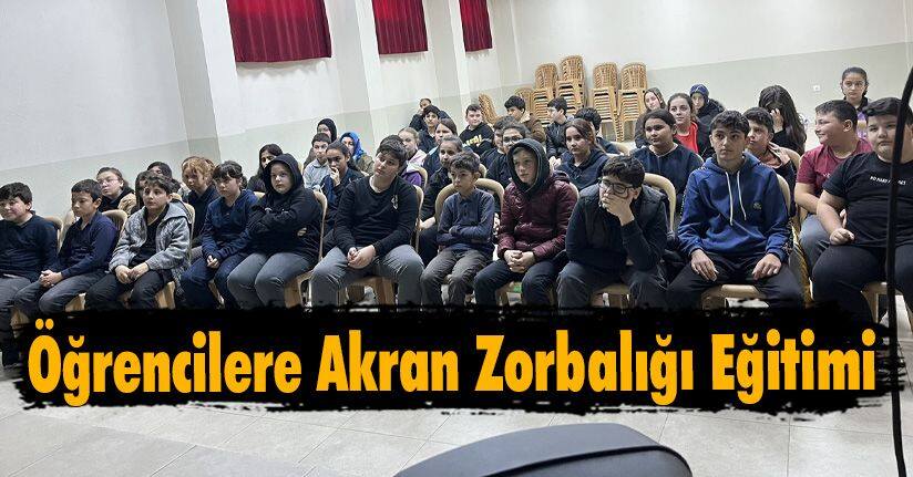 Öğrencilere Akran Zorbalığı Eğitimi