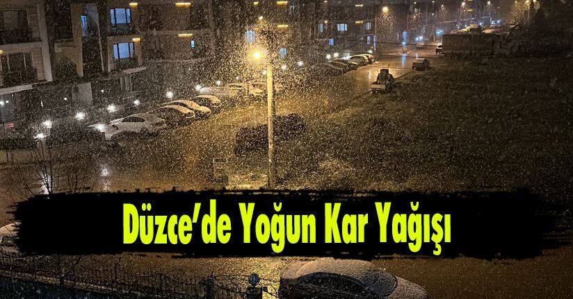 Düzce’de Yoğun Kar Yağışı