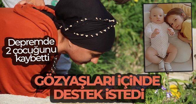 Depremde 2 çocuğunu kaydeden Azeri anne, gözyaşları içinde destek istedi