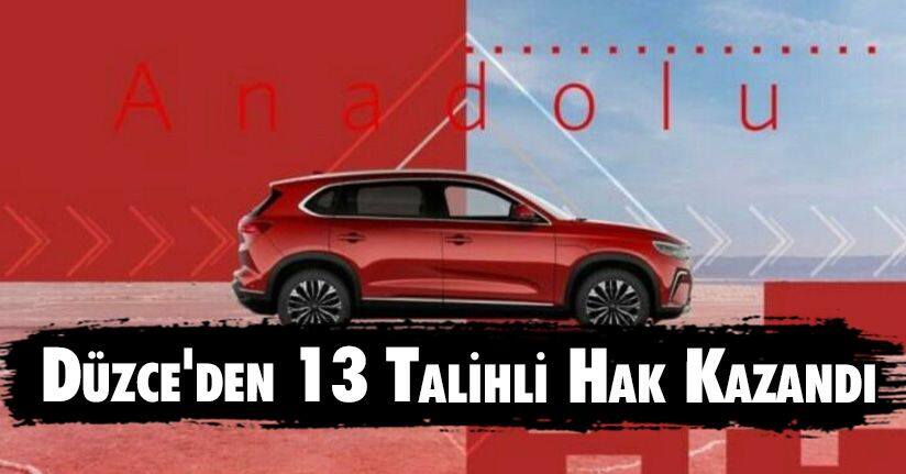 Düzce'den 13 Talihli Hak Kazandı