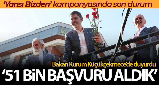 Bakan Kurum: 'İstanbul genelinde 309 bin bağımsız bölüm için toplam 51 bin başvuru aldık'