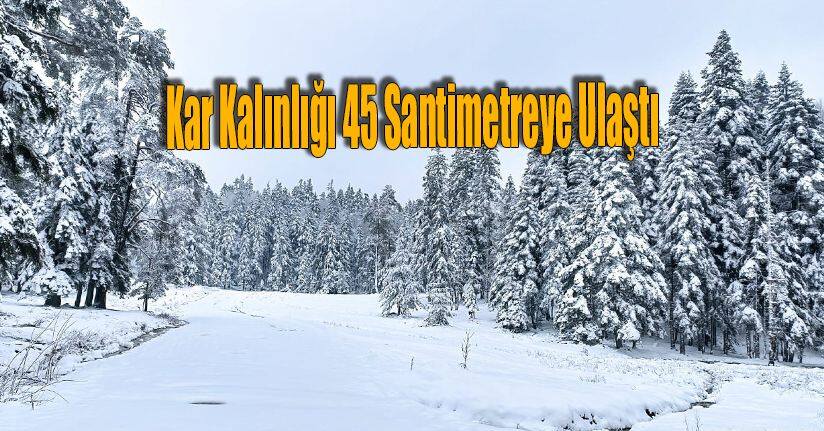 Kar Kalınlığı 45 Santimetreye Ulaştı