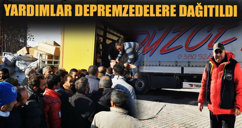 Yardım Tırları Elazığ'a Ulaştı