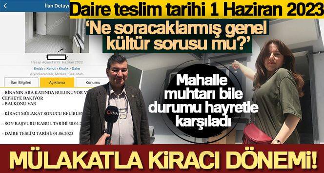 Ev sahibinden akıllara durgunluk veren ‘mülakatla' kiracı arama ilanı