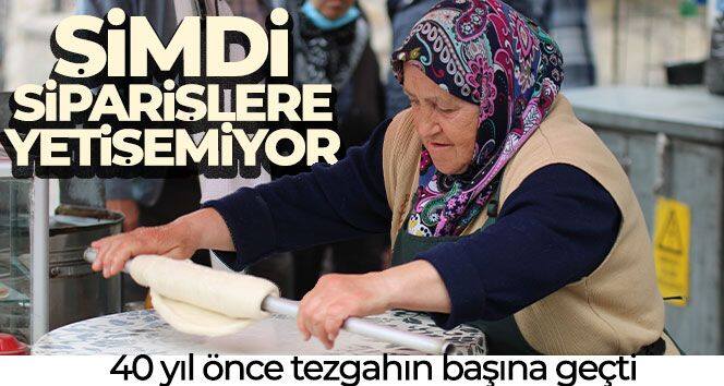 40 yıl önce geçtiği tezgahın başında şimdi siparişlere yetişemiyor