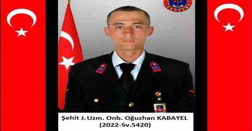 Jandarma Uzman Onbaşı Oğuzhan Kabayel geçirdiği trafik kazası sonucu şehit oldu