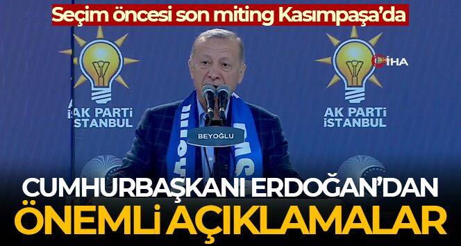 Cumhurbaşkanı Erdoğan'dan önemli açıklamalar