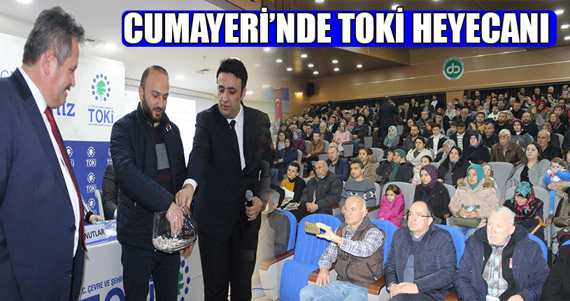 Cumayeri’nde 127 Konutun Kurası Çekildi