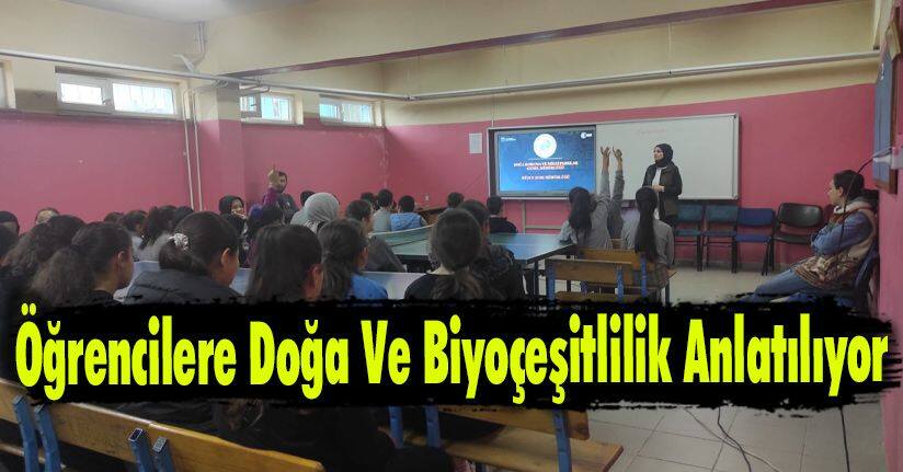 Öğrencilere Doğa Ve Biyoçeşitlilik Anlatılıyor