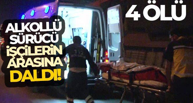 Maltepe'de otomobil işçilerin arasına daldı, 4 işçi hayatını kaybetti