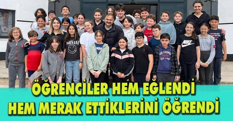 Öğrenciler hem eğlendi hem merak ettiklerini öğrendi