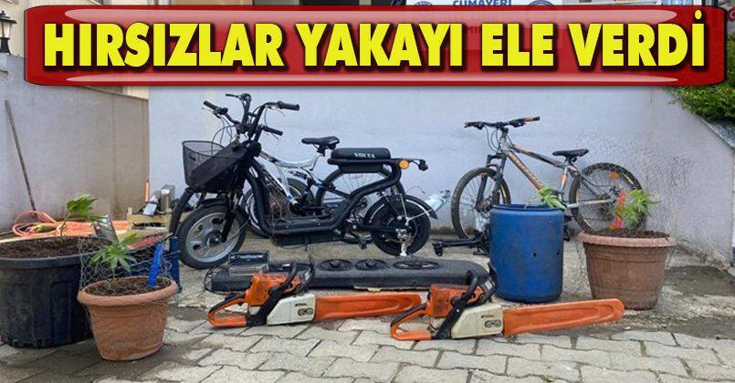 Hırsızlar yakayı ele verdi