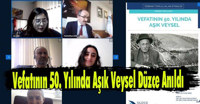 Vefatının 50. Yılında Aşık Veysel Düzce Anıldı