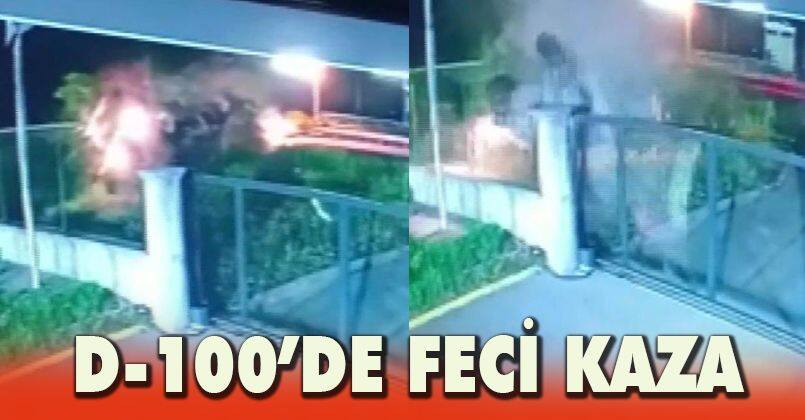 D-100’de feci kaza