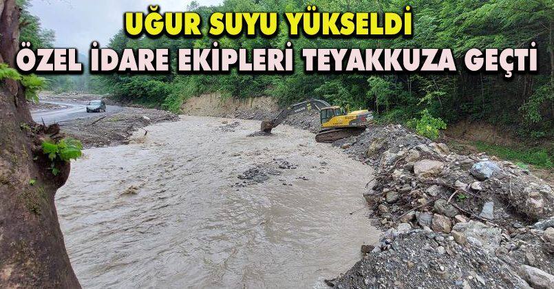 Düzce İl Özel İdaresi ekipleri sele karşı teyakkuzda