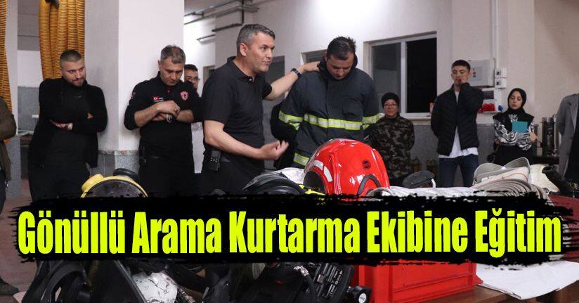 Gönüllü Arama Kurtarma Ekibine Eğitim