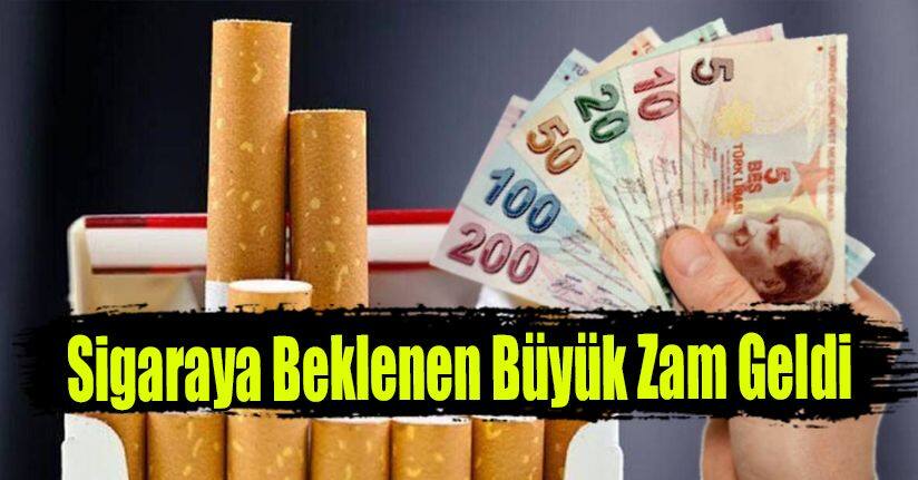 Sigaraya Beklenen Büyük Zam Geldi