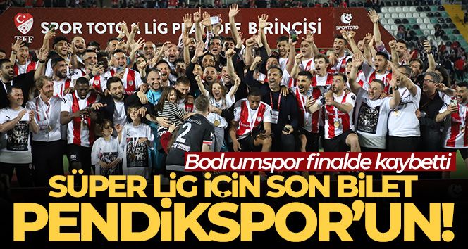 Süper Lig'e yükselen Pendikspor kupasını coşkuyla kaldırdı