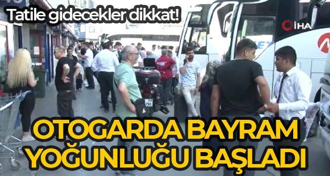 Otogarda bayram yoğunluğu başladı