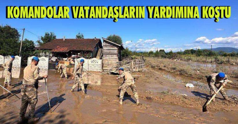 Komandolar vatandaşların yardımına koştu