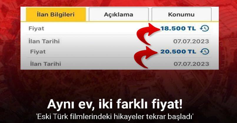 Aynı ev, iki farklı fiyat