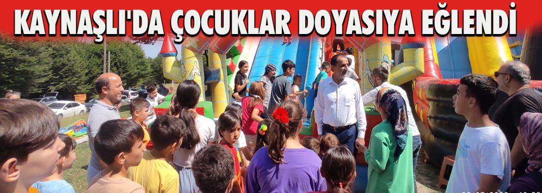 Kaynaşlı'da Çocuklar Doyasıya Eğlendi